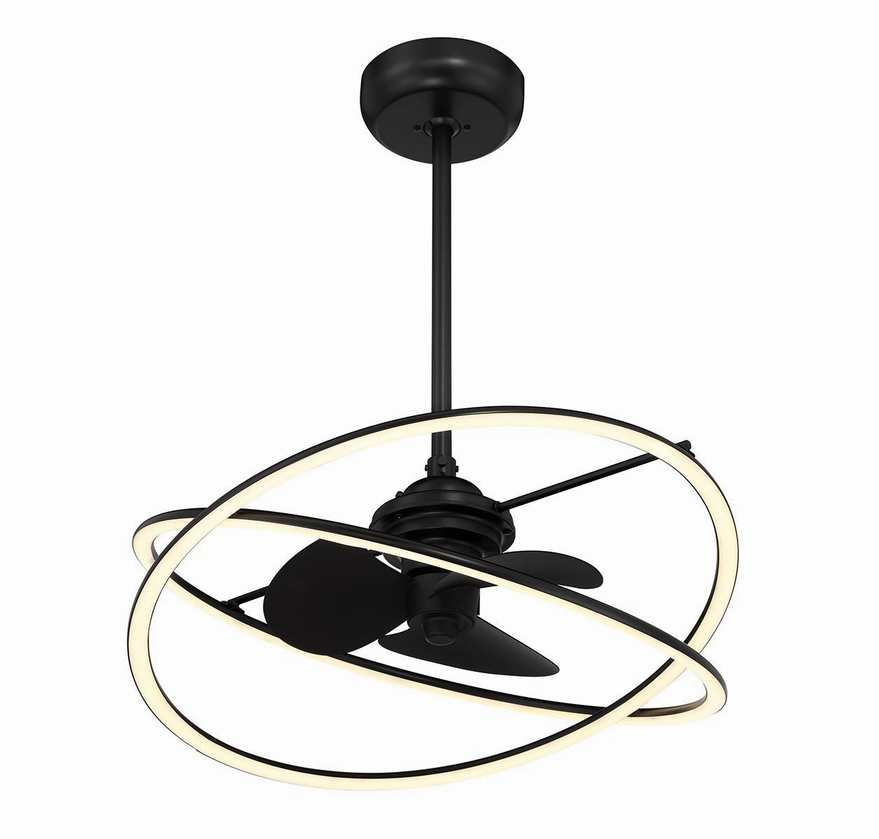 Dorado LED Fan D'Lier Matte Black Fandeliers at discount prices