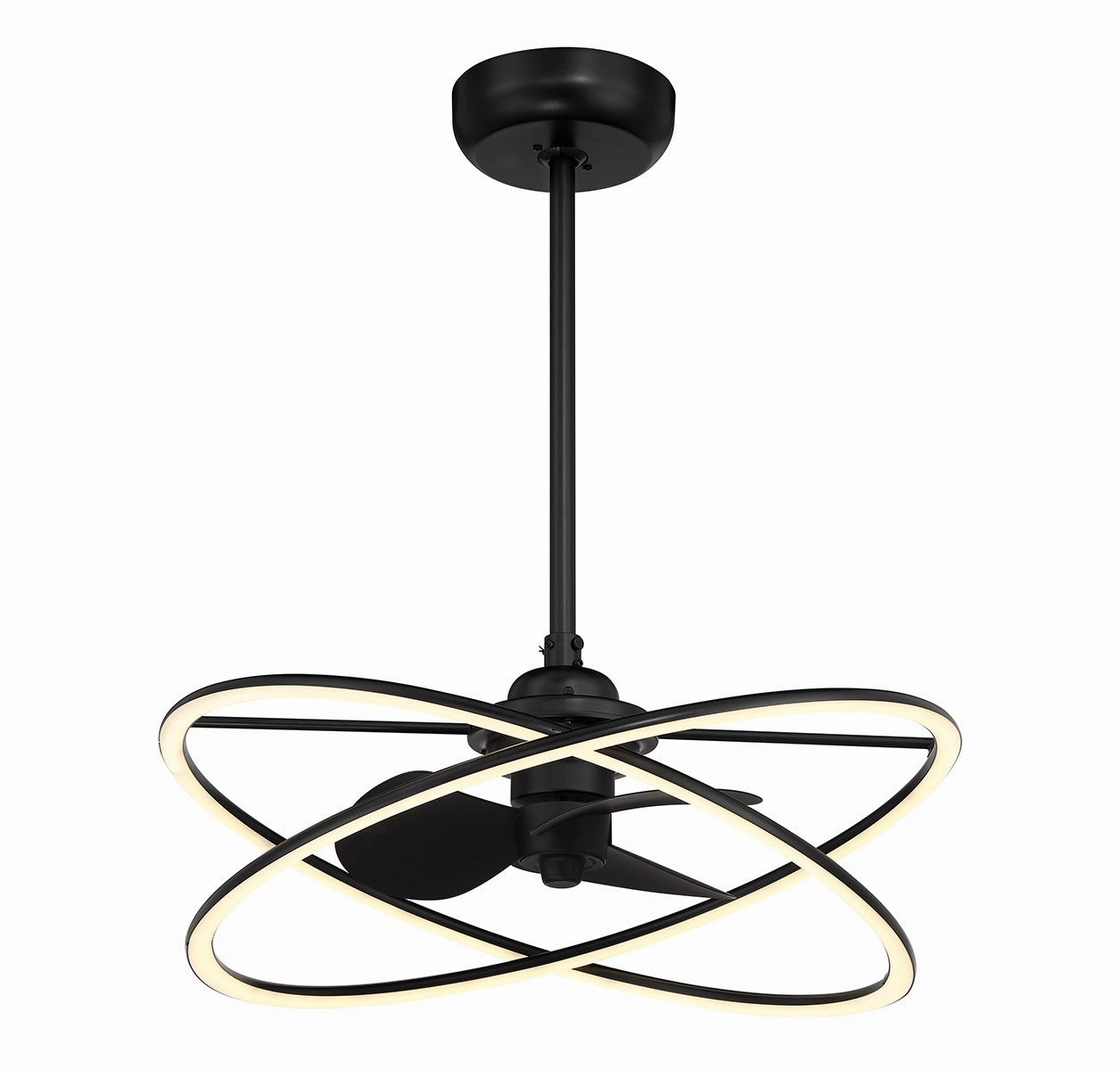 Dorado LED Fan D'Lier Matte Black Fandeliers at discount prices