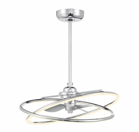Dorado LED Fan D'Lier Polished Chrome Fandeliers FANS on sale now