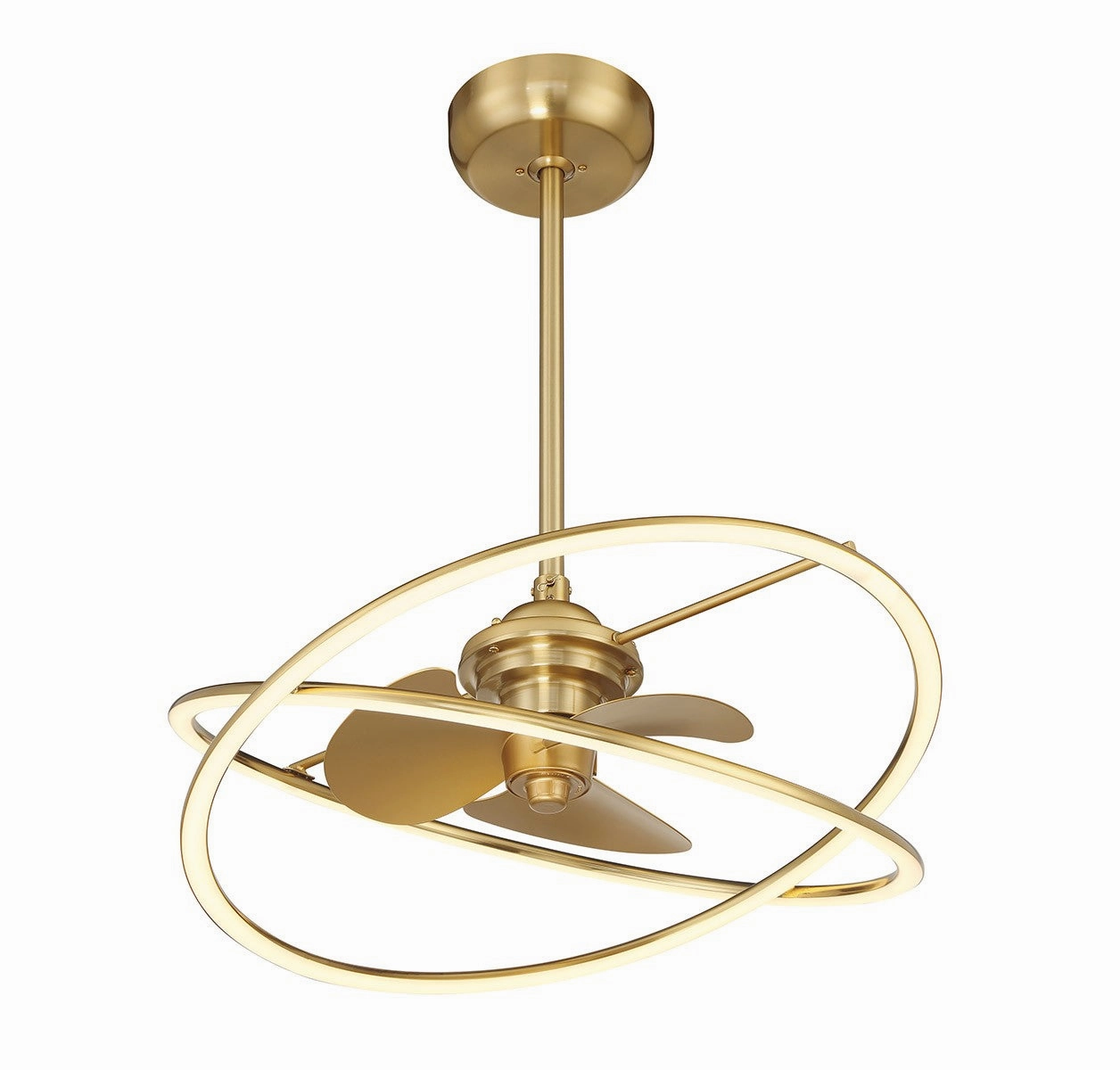 Dorado LED Fan D'Lier Warm Brass Fandeliers at discount prices
