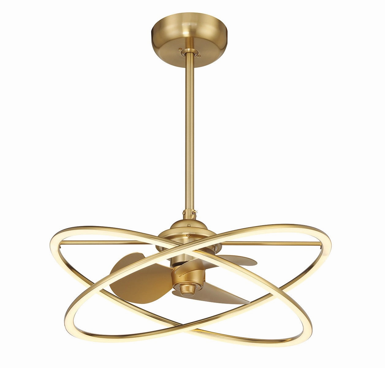 Dorado LED Fan D'Lier Warm Brass Fandeliers at discount prices