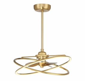 Dorado LED Fan D'Lier Warm Brass Fandeliers FANS on sale now