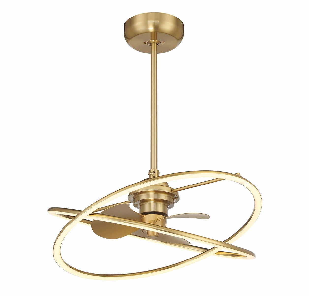 Dorado LED Fan D'Lier Warm Brass Fandeliers at discount prices
