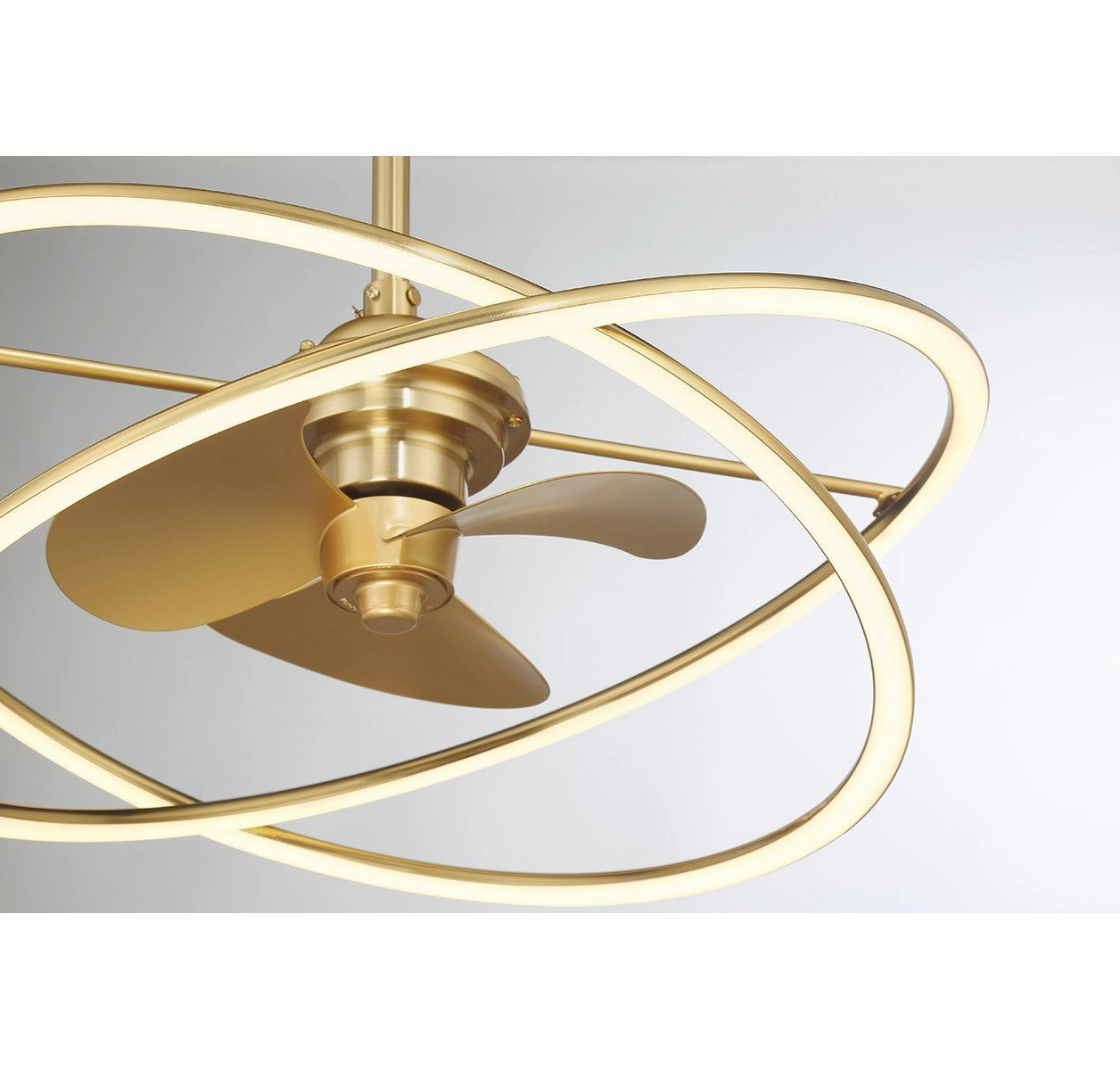 Dorado LED Fan D'Lier Warm Brass Fandeliers at discount prices