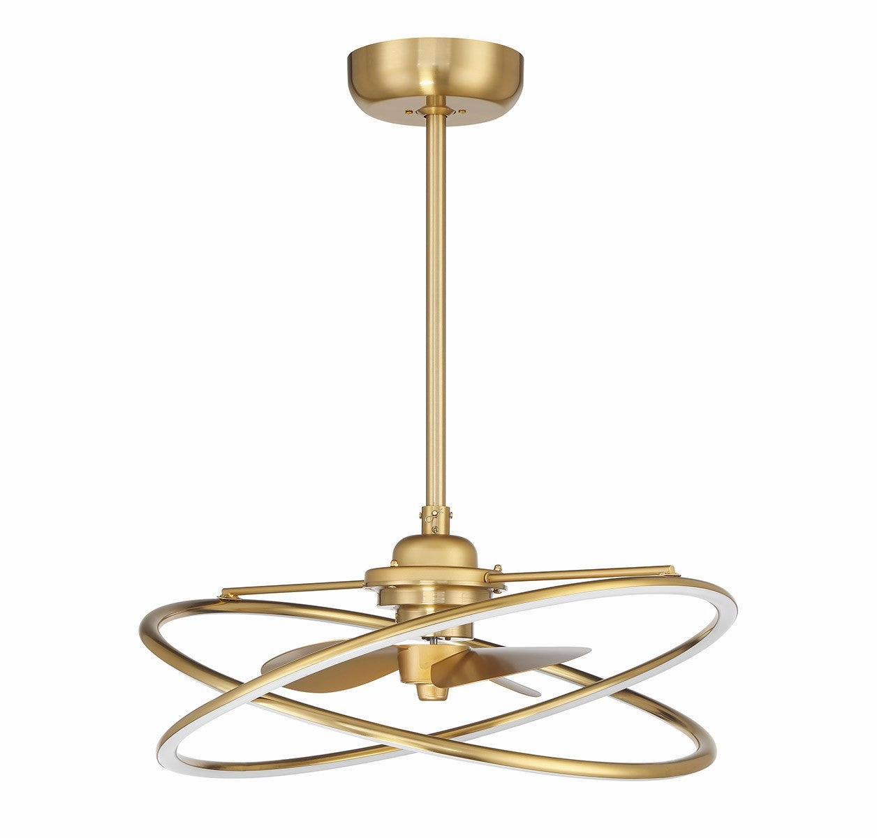 Dorado LED Fan D'Lier Warm Brass Fandeliers at discount prices