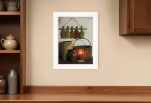 Dried Flower White Framed Print Wall Art Cheap Wall Mirrors & Decor