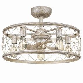 Dury Five Light Fandelier Century Silver Leaf Fandeliers FANS on sale now