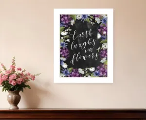 Earth Laughs in Flowers 3 White Framed Print Wall Art Discount Wall Decor Sets