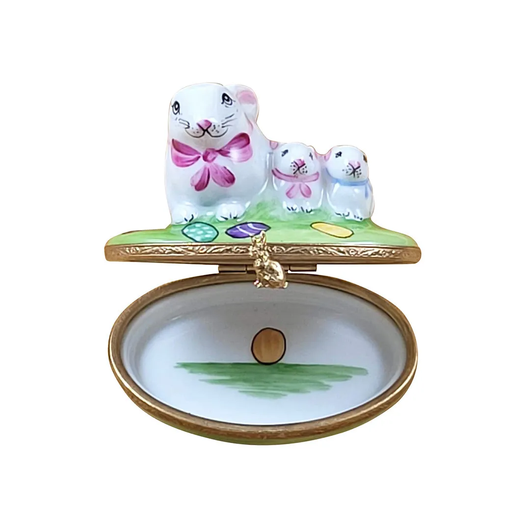 Easter Rabbit Family Limoges Limoges Boxes collectors shop