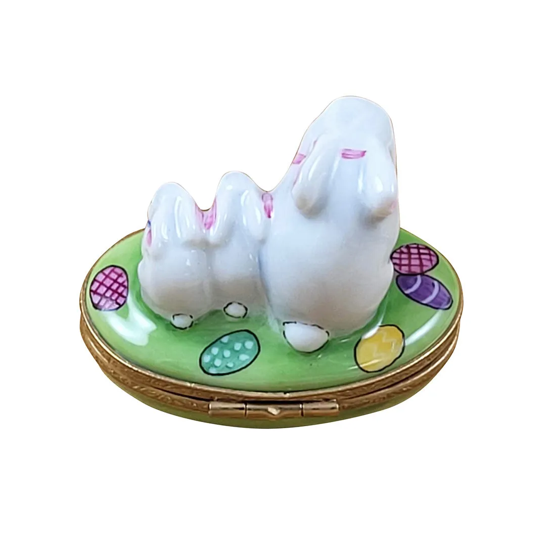 Easter Rabbit Family Limoges Limoges Boxes collectors shop