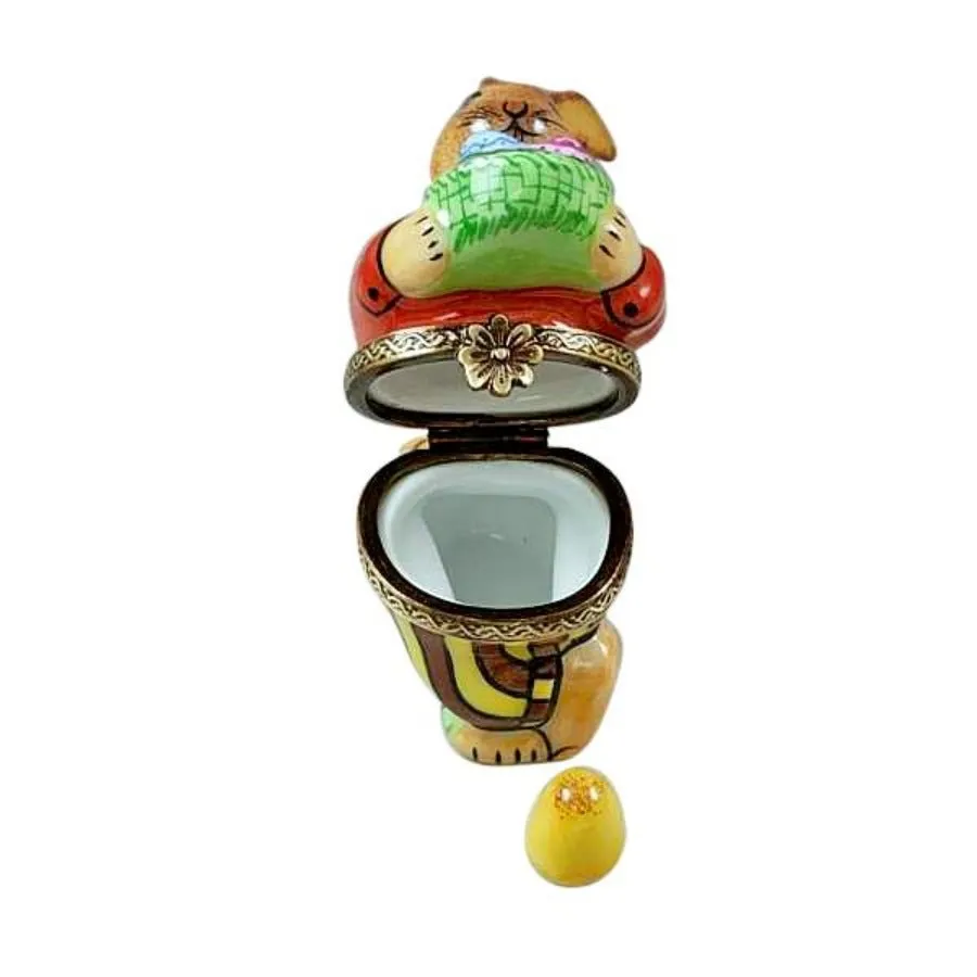 Easter Rabbit with Egg Limoges Limoges Boxes collectors shop