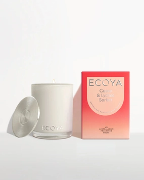 Ecoya Guava & Lychee Sorbet Madison Candle 400g Ecoya Home Fragrance sale online