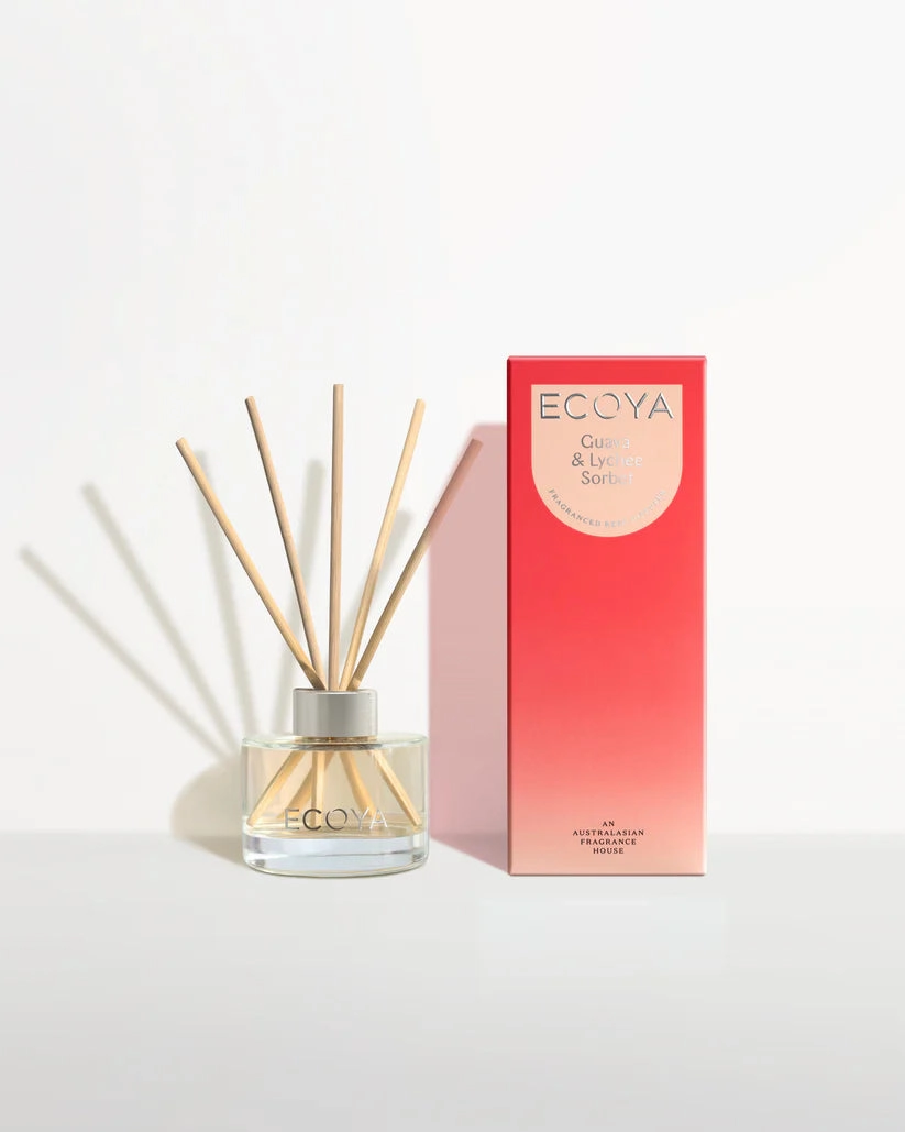 Ecoya Guava & Lychee Sorbet Mini Reed Diffuser 50ml Ecoya Home Fragrance sale online