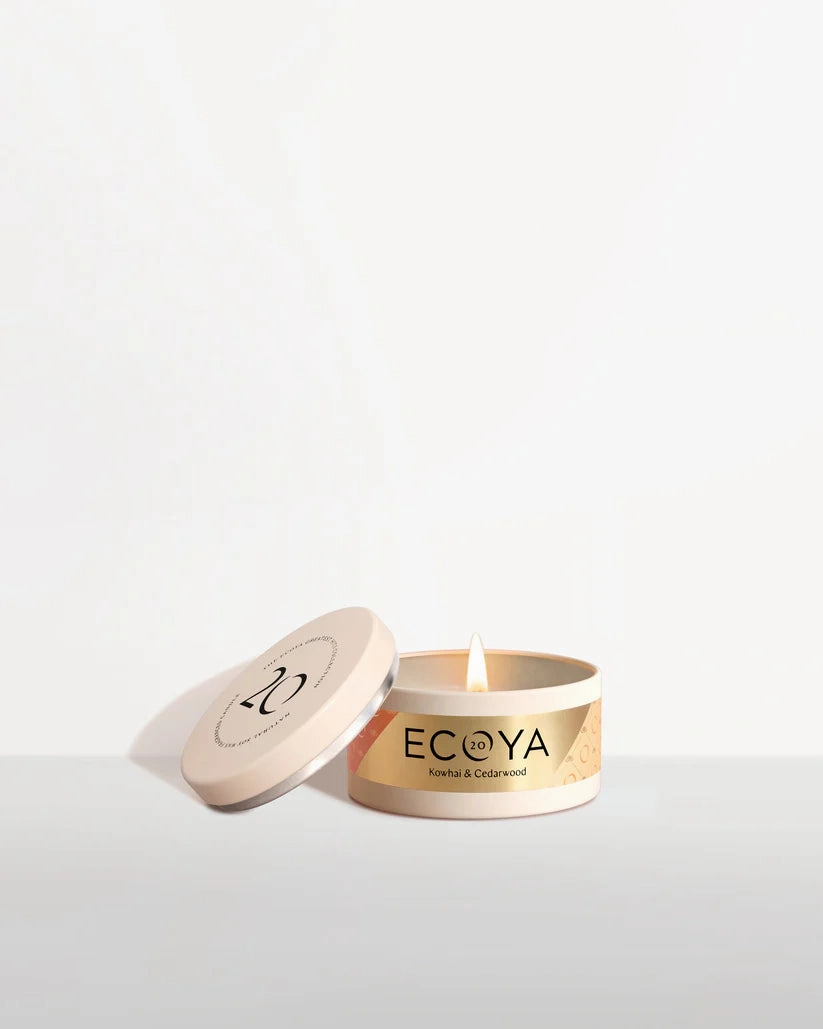 Ecoya Kowhai & Cedarwood Everyday Tin Candle 145G Ecoya Home Fragrance sale online
