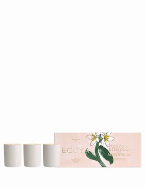 Ecoya Mini Ceramic Candle Trio Set Ecoya Home Fragrance sale online