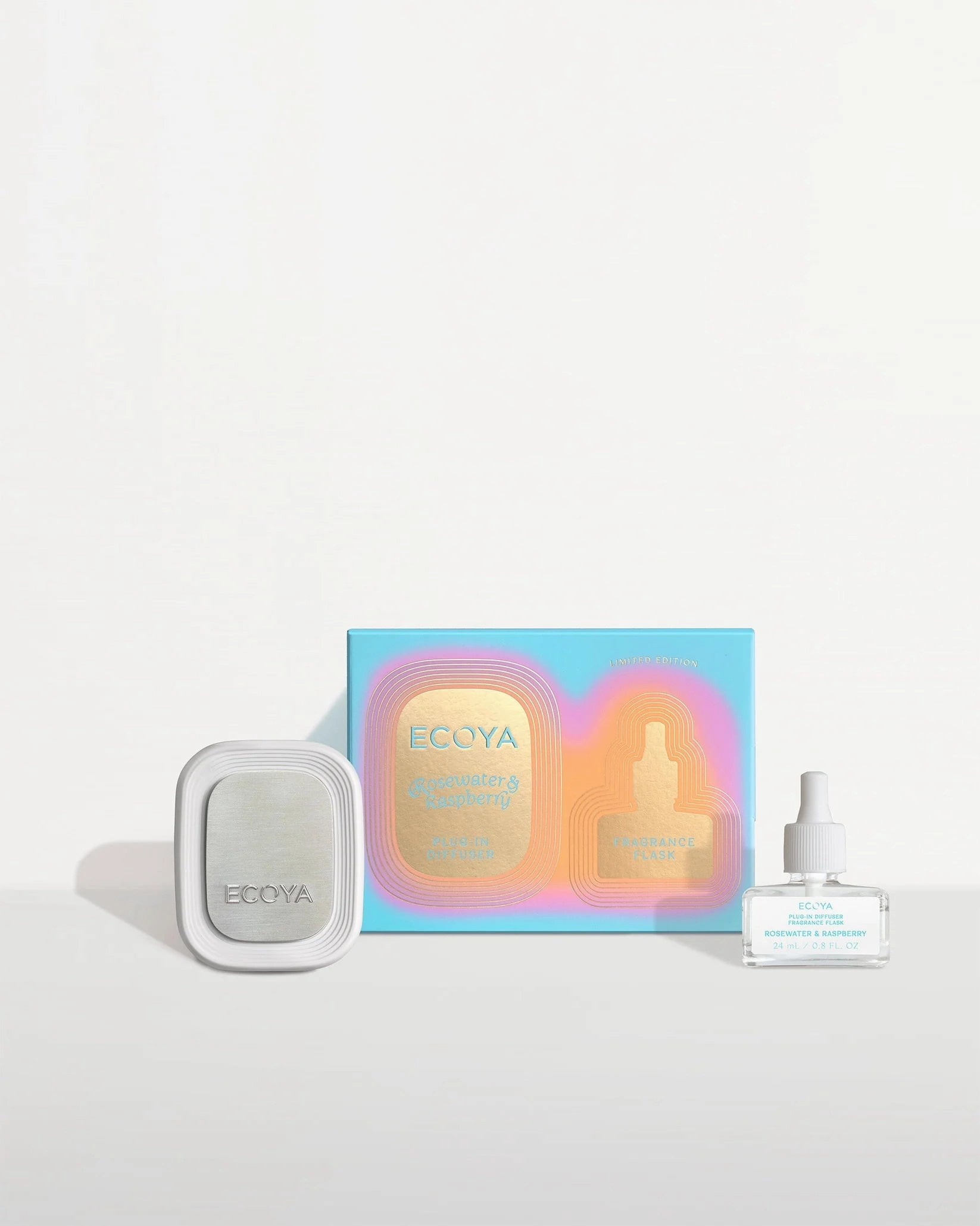 Ecoya Rosewater & Raspberry Plug-In Diffuser And Flask Ecoya Home Fragrance sale online
