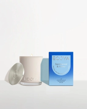 Ecoya Sandalwood & Amber Mini Madison Candle 80G Ecoya Home Fragrance sale online