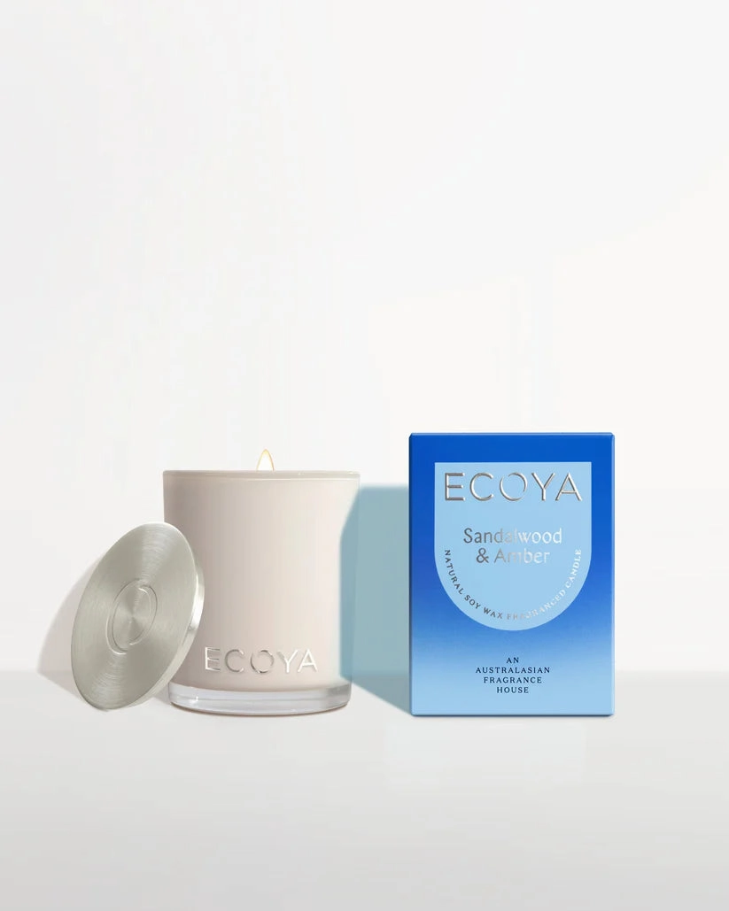 Ecoya Sandalwood & Amber Mini Madison Candle 80G Ecoya Home Fragrance sale online