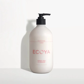 Ecoya Sweet Pea & Jasmine Hand & Body Lotion 450ml Ecoya Home Fragrance sale online