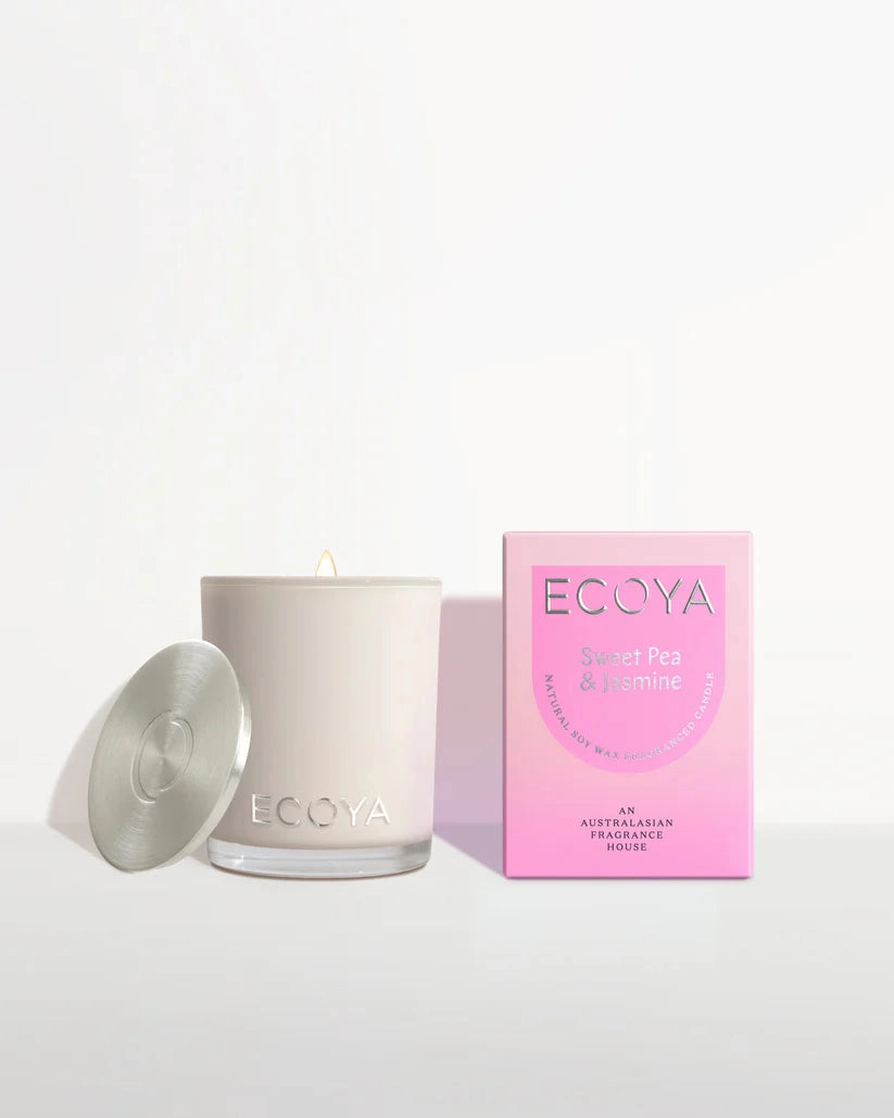 Ecoya Sweet Pea & Jasmine Mini Madison Candle 80g Ecoya Home Fragrance sale online
