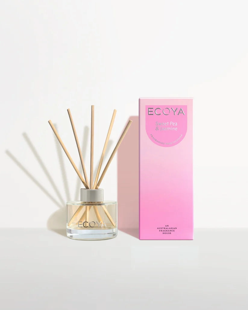 Ecoya Sweet Pea & Jasmine Mini Reed Diffuser 50ml Ecoya Home Fragrance sale online