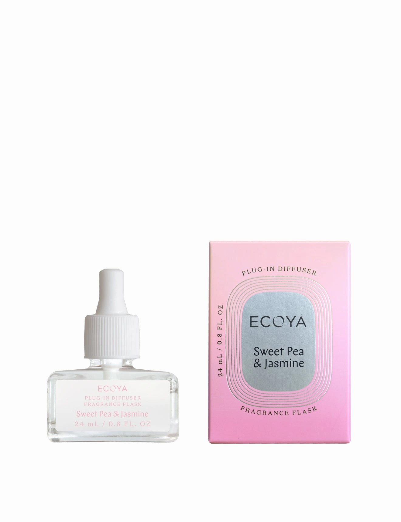 Ecoya Sweet Pea & Jasmine Plug-In Diffuser Fragrance Flask Ecoya Home Fragrance sale online