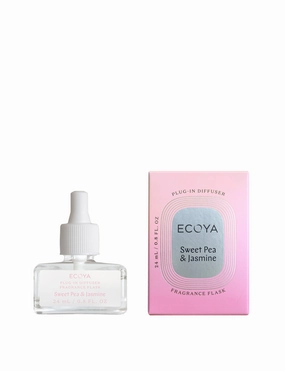 Ecoya Sweet Pea & Jasmine Plug-In Diffuser Fragrance Flask Ecoya Home Fragrance sale online