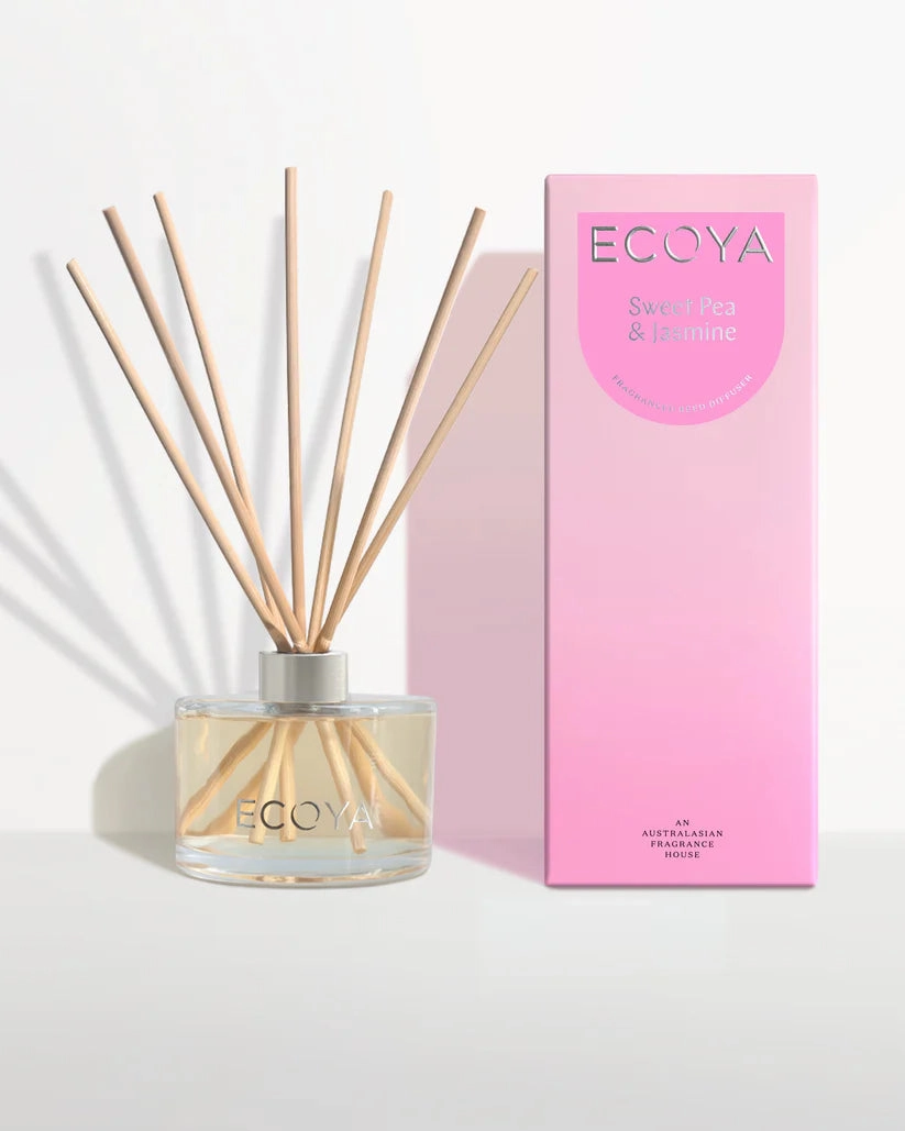 Ecoya Sweet Pea & Jasmine Reed Diffuser 200ml Ecoya Home Fragrance sale online