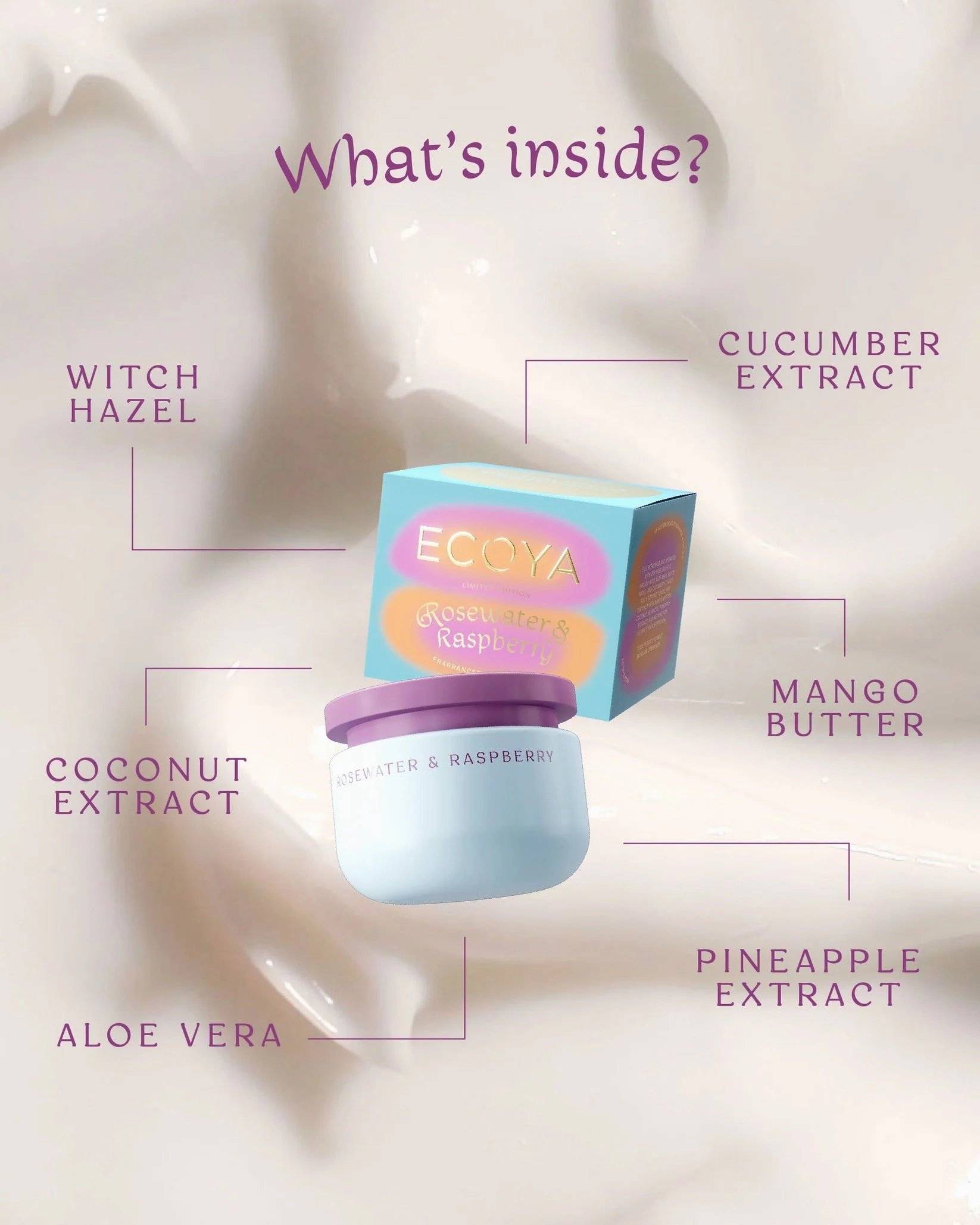 Ecoya Vanilla Bean & Passionfruit Body Souffl 150G