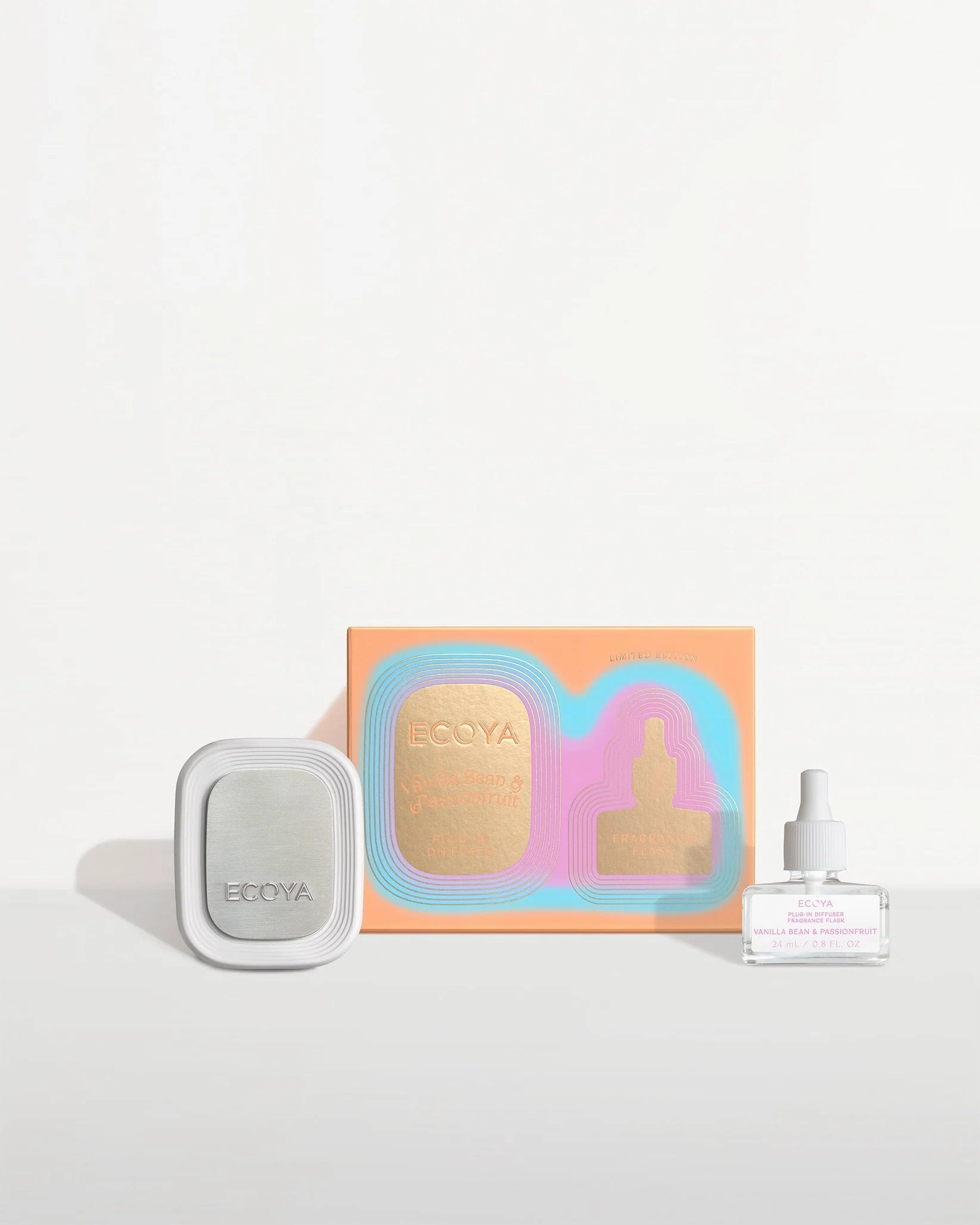 Ecoya Vanilla Bean & Passionfruit Plug-In Diffuser And Flask Ecoya Home Fragrance sale online
