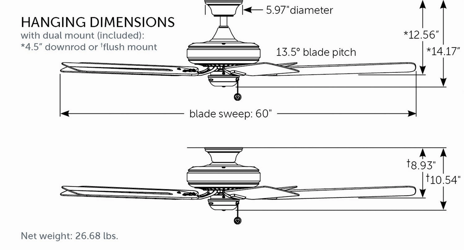 Edgewood 60 60"Ceiling Fan Matte White Outdoor Fans sale online