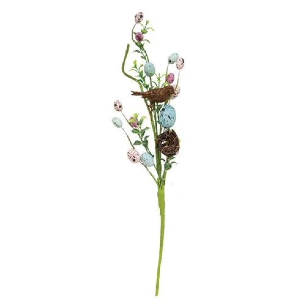 Eggs with Bird and Nest Spray Cheap Holiday Home Decor