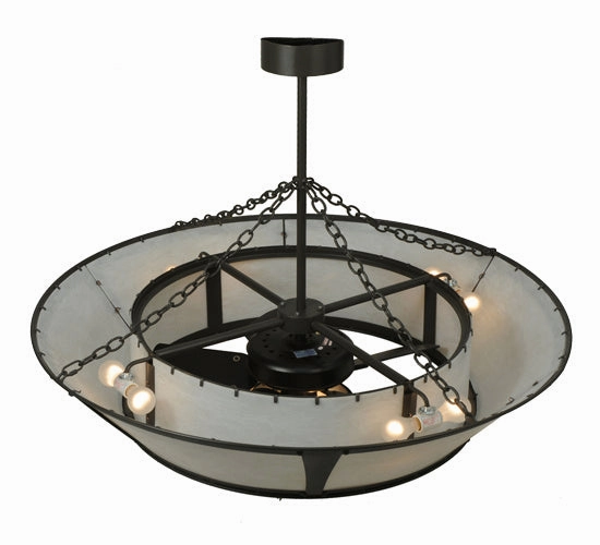 Eight Light Chandel-Air Fandeliers at discount prices