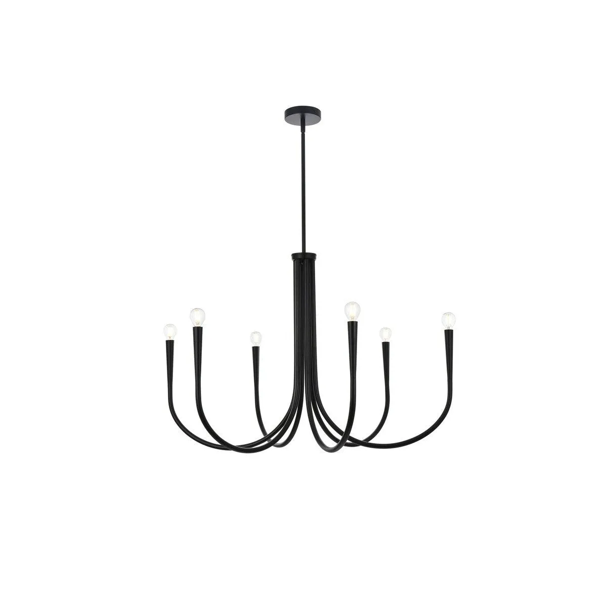 Elegant Layne LD722D36BK Chandelier Light - Black Chandeliers Lighting hot sale