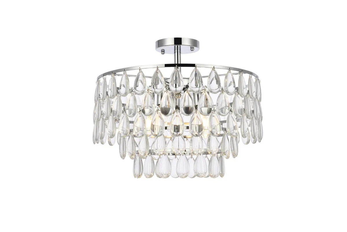 Elegant Lighting Five Light Flush Mount Discount Ceiling Mount Lights