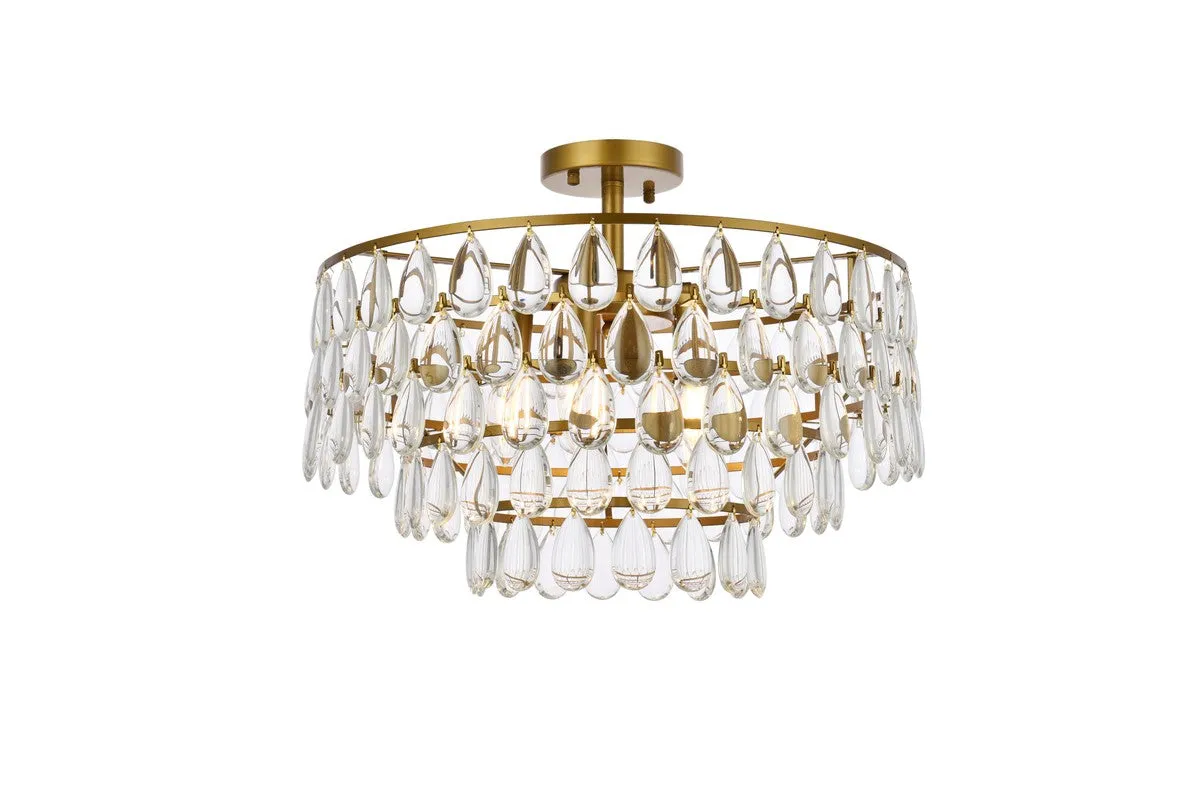Elegant Lighting Five Light Flush Mount Discount Ceiling Mount Lights
