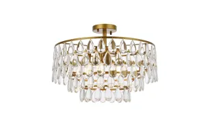 Elegant Lighting Five Light Flush Mount Discount Ceiling Mount Lights
