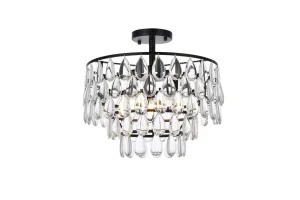 Elegant Lighting Three Light Flush Mount Discount Ceiling Mount Lights