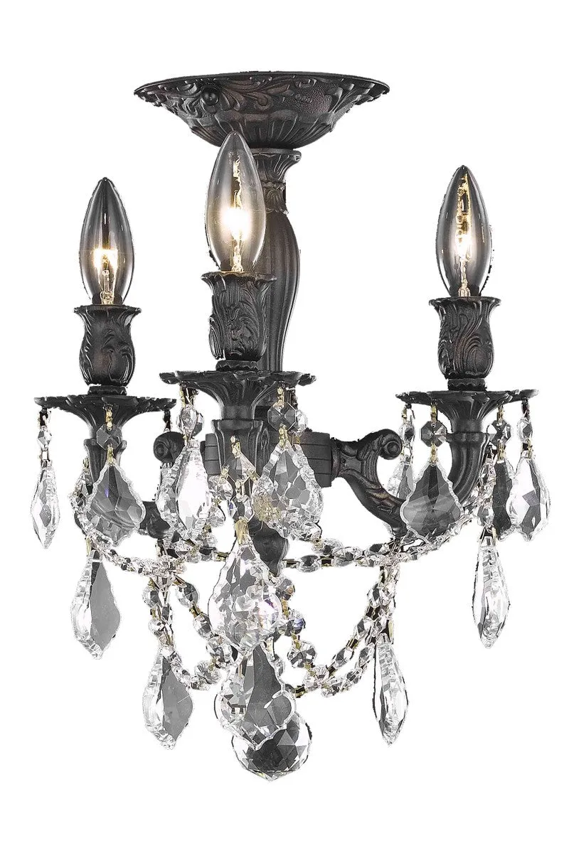 Elegant Lighting Three Light Flush Mount Flush Mount Ceiling Lights