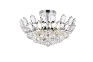 Elegant Lighting Three Light Flush Mount Discount Ceiling Mount Lights