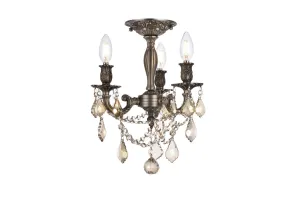 Elegant Lighting Three Light Flush Mount Flush Mount Ceiling Lights