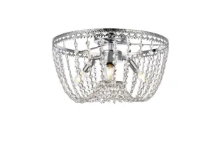 Elegant Lighting Three Light Flush Mount Cheap Low Ceiling Lighting