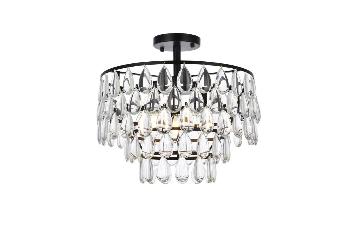 Elegant Lighting Three Light Flush Mount Discount Ceiling Mount Lights