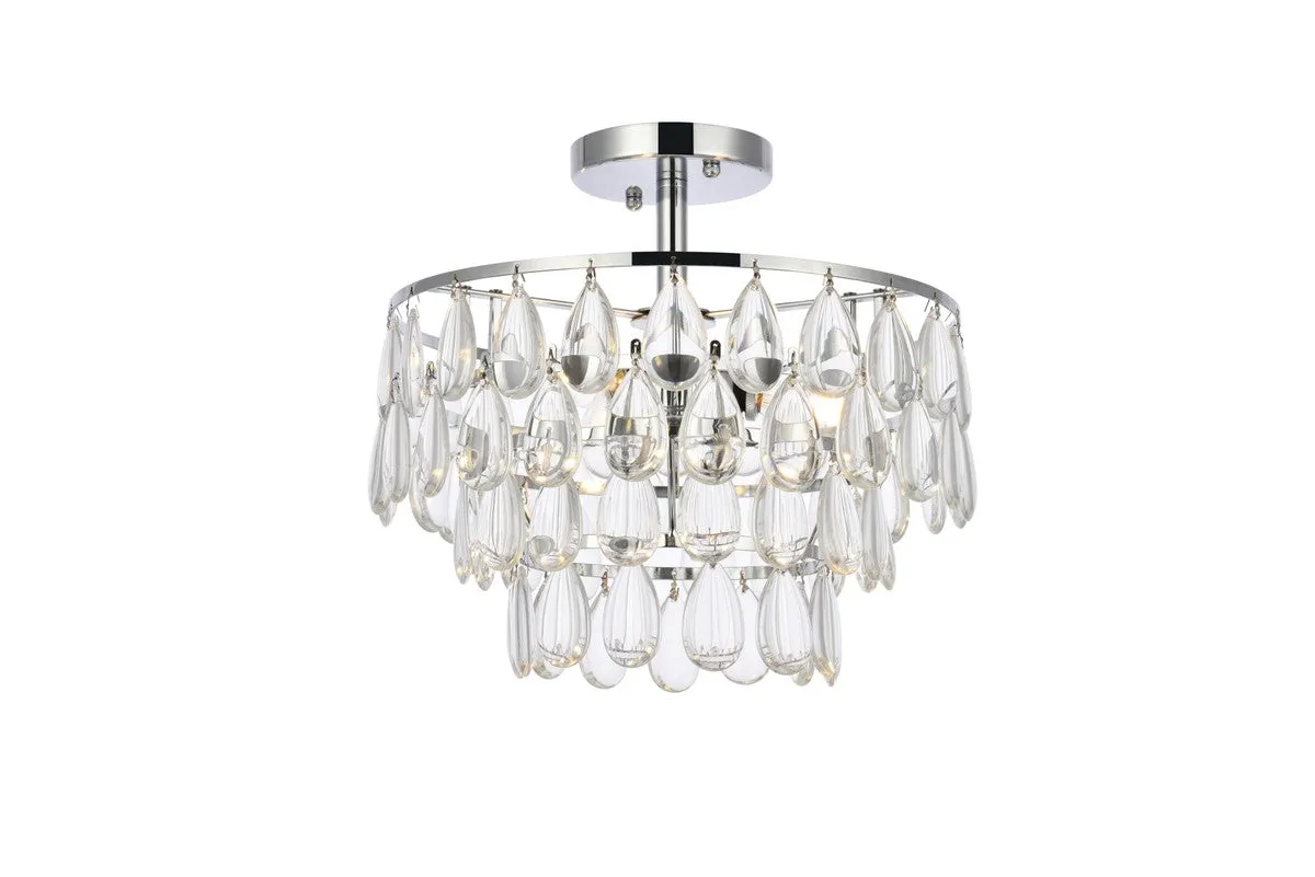 Elegant Lighting Three Light Flush Mount Cheap Low Ceiling Lighting