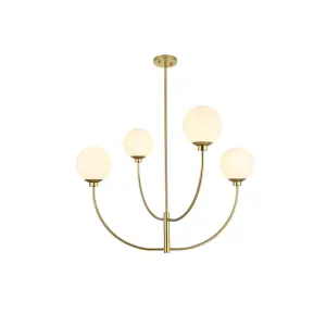 Elegant Nyomi LD814D36BR Chandelier Light - Brass Chandeliers Lighting hot sale