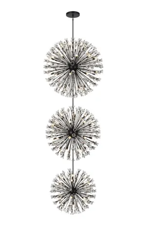 Elegant Vera 2500G48L3BK Chandelier Light - Black Chandeliers Lighting new collection