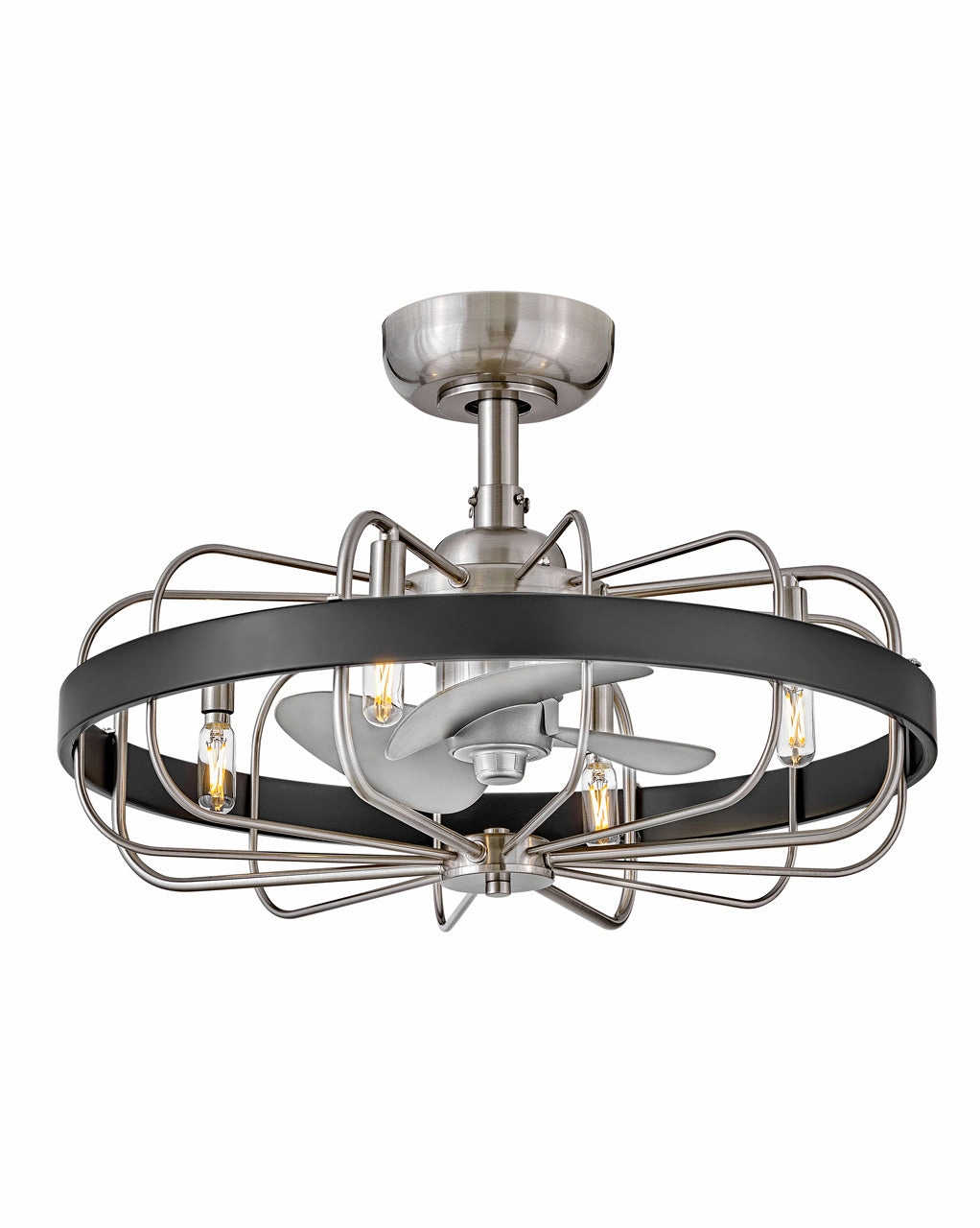 Eli 22" LED Fandelier Brushed Nickel Fandeliers FANS on sale now