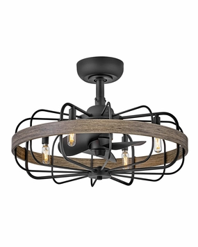 Eli 22" LED Fandelier Matte Black Fandeliers FANS on sale now