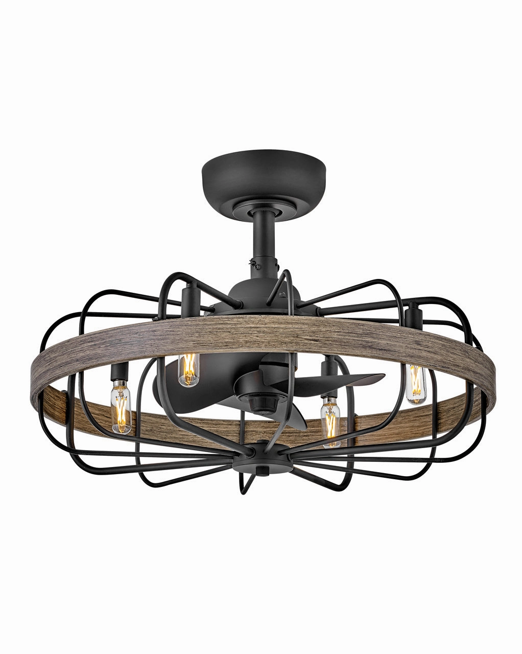 Eli 22" LED Fandelier Matte Black Fandeliers FANS on sale now