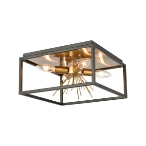 ELK Home Four Light Flush Mount Cheap Low Ceiling Lighting